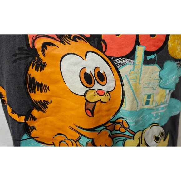 The Garfield Movie Best Buds Odie Baby Garfield Cartoon Graphic XL Gray T-Shirt - Picture 6 of 13